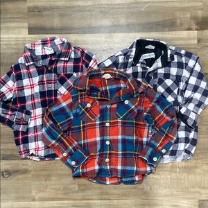 $2 - Plaid Kids Flannel Shirts